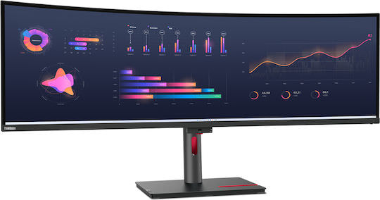 Lenovo ThinkVision P49w-30 IPS Curved Monitor 49" 5120x1440 με Χρόνο Απόκρισης 6ms GTG - Image 1