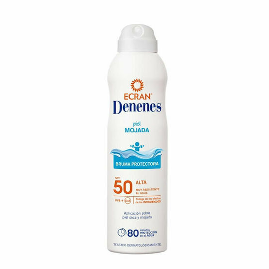 Denenes Protech Αδιάβροχη Αντηλιακή Λοσιόν για το Σώμα SPF50 σε Spray 250ml - Image 1