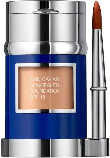 La Prairie Skin Caviar Liquid Foundation SPF15 Concealer Foundation Sunscreen SPF15 NW-30 Honey Beige 30ml - Image 1