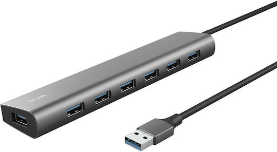 Trust Halyx USB 3.2 Hub 7 Θυρών με σύνδεση USB-A Γκρι - Image 1