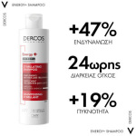Vichy Dercos Energy+ Σαμπουάν κατά της Τριχόπτωσης για Όλους τους Τύπους Μαλλιών 200ml - Image 2