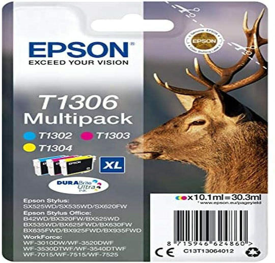 Epson T1306 Γνήσιο Μελάνι Εκτυπωτή InkJet Πολλαπλό (Color) (C13T13064022) - Image 1