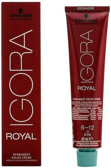 Schwarzkopf Igora Royal Βαφή Μαλλιών 6-12 Ξανθό Σκούρο Σαντρέ 60ml - Image 1
