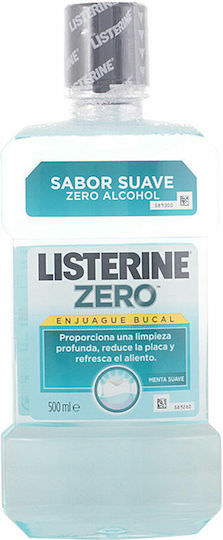 Listerine Zero Στοματικό Διάλυμα κατά της Πλάκας & της Κακοσμίας 500ml - Image 1