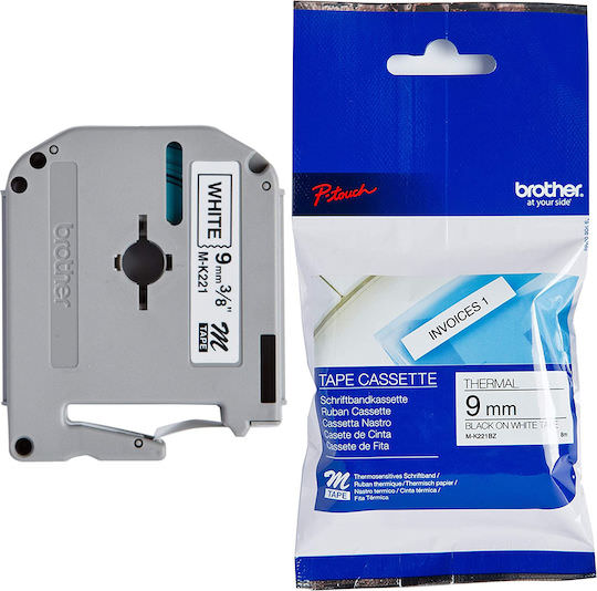 Brother P-touch Ταινία Ετικετογράφου 8m x 9mm σε Μαύρο Χρώμα - Image 1