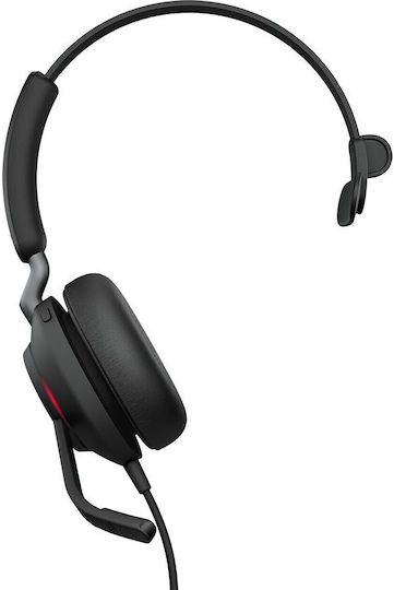 Jabra Evolve2 40 SE VOIP Headset USB-A MS Mono (24189-899-999) - Image 1