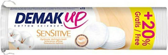 Demak Up Demak' Up Sensitive Δίσκοι Ντεμακιγιάζ 60τεμ + 20% Προιόν Δώρο - Image 1