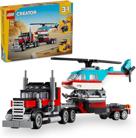 LEGO Creator Flatbed Truck With Helicopter για 7+ Ετών 270τμχ - Image 1