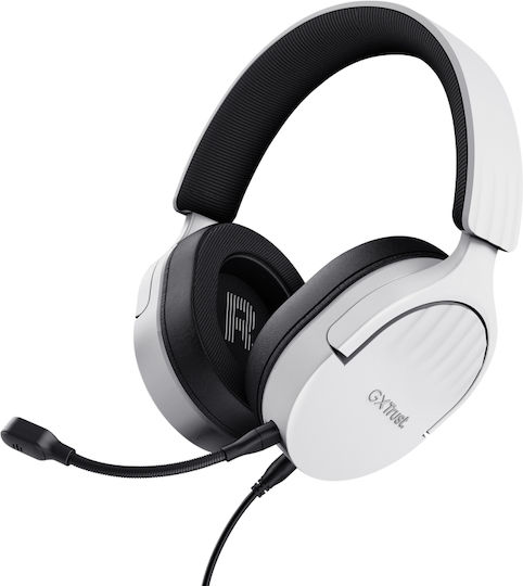 Trust GXT 489 Fayzo Over Ear Gaming Headset με σύνδεση 2x3.5mm Λευκό - Image 1