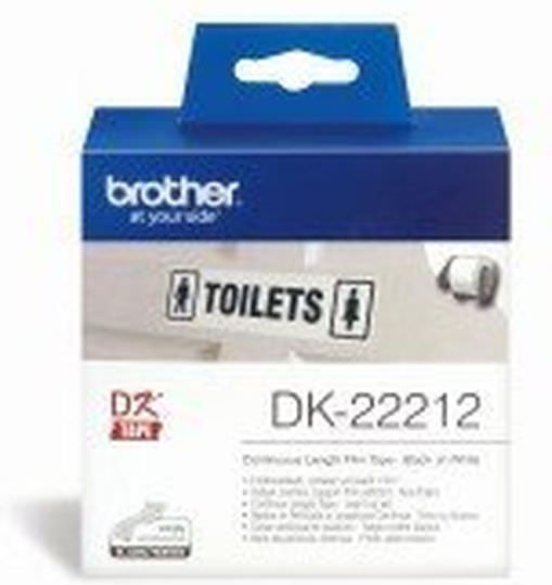 Brother P-touch Ταινία Ετικετογράφου 15.2m x 62mm σε Μαύρο Χρώμα - Image 1