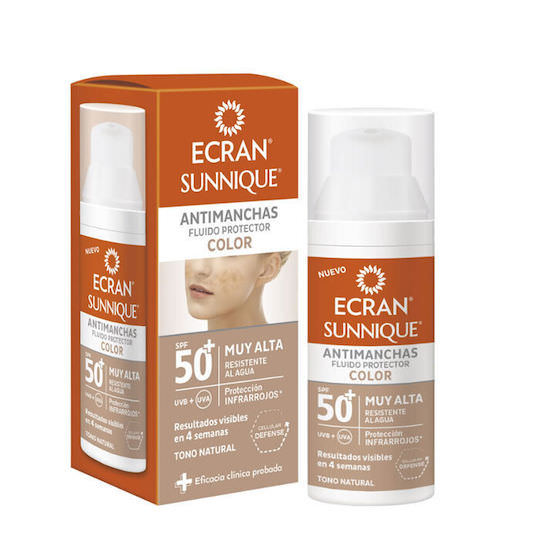 Ecran Antimanchas Αδιάβροχο Αντηλιακό Προσώπου SPF50 με Χρώμα Natural 50ml - Image 1