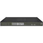 Level One GES-2118P L2 PoE+ Switch με 16 Θύρες Gigabit (1Gbps) Ethernet και 2 SFP Θύρες