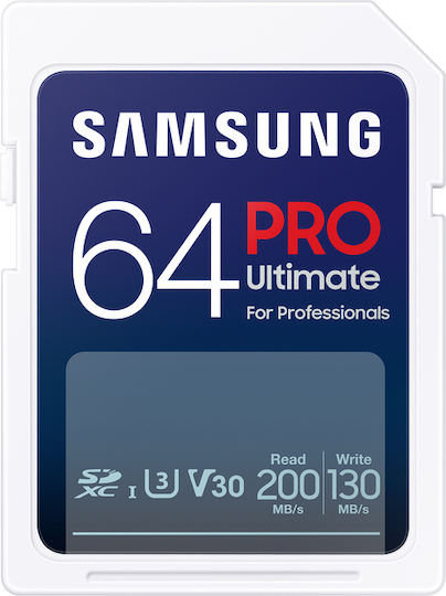 Samsung PRO Ultimate SDXC 64GB Class 10 U3 V30 UHS-I - Image 1