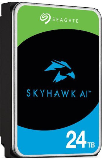 Seagate SkyHawk AI 24TB HDD Σκληρός Δίσκος 3.5" SATA III 7200rpm με 512MB Cache για Desktop - Image 1