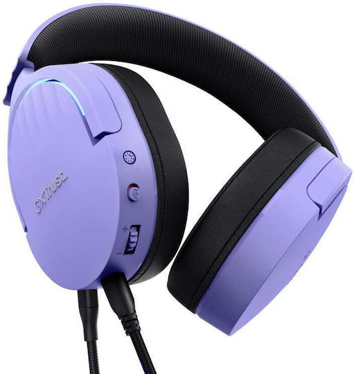 Trust GXT490 Fayzo Over Ear Gaming Headset με σύνδεση USB Μωβ - Image 1