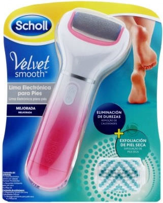 Scholl Velvet Smooth Electronic Foot Care System With Exfoliating Refill Head - Image 1