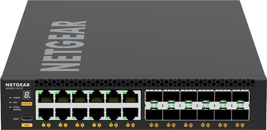 NetGear XSM4324-100NES v1 Managed L3 PoE Switch με 12 Θύρες Gigabit (1Gbps) Ethernet και 12 SFP Θύρες - Image 1