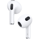 Apple AirPods (3rd generation) with MagSafe Charging Case Earbud Bluetooth Handsfree Ακουστικά με Αντοχή στον Ιδρώτα και Θήκη Φόρτισης Λευκά - Image 2
