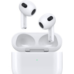 Apple AirPods (3rd generation) with MagSafe Charging Case Earbud Bluetooth Handsfree Ακουστικά με Αντοχή στον Ιδρώτα και Θήκη Φόρτισης Λευκά