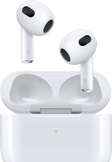Apple AirPods (3rd generation) with MagSafe Charging Case Earbud Bluetooth Handsfree Ακουστικά με Αντοχή στον Ιδρώτα και Θήκη Φόρτισης Λευκά - Image 1