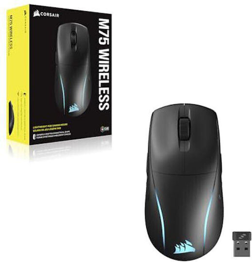 Corsair M75 Ασύρματο RGB Gaming Ποντίκι 26000 DPI Μαύρο - Image 1