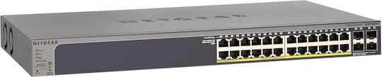 NetGear GS728TP v3 Managed L2 PoE+ Switch με 24 Θύρες Gigabit (1Gbps) Ethernet και 4 SFP Θύρες - Image 1
