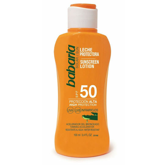 Babaria Aloe Sunscreen Lotion Αντηλιακή Κρέμα για το Σώμα SPF50 100ml - Image 1