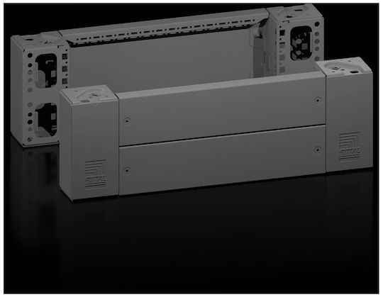 Αξεσουάρ Καμπίνα Δικτύου Rittal Base Corner Piece Front Rear Vx 200 Mm X 600 Mm Pu 2 - Image 1