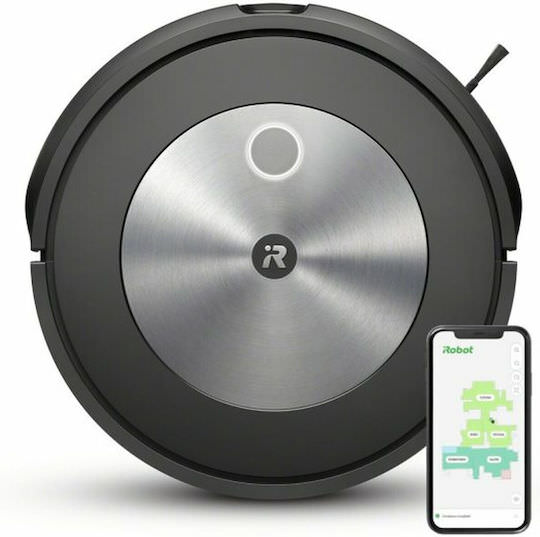 iRobot Roomba j5 Σκούπα Ρομπότ για Σκούπισμα & Σφουγγάρισμα με Χαρτογράφηση και Wi-Fi Μαύρη - Image 1