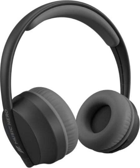 SBS Music Hero Skidup Ασύρματα Bluetooth On Ear Ακουστικά με 20 ώρες Λειτουργίας Μαύρα - Image 1