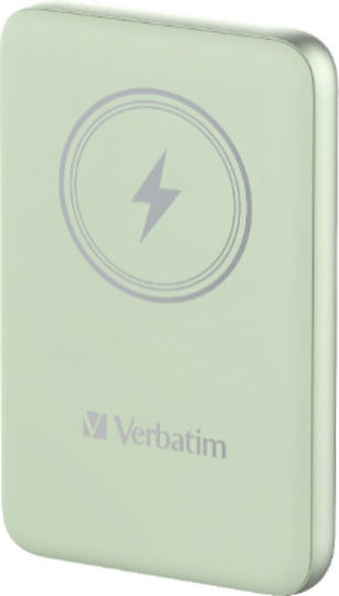 Verbatim Charge 'n' Go MagSafe Power Bank 5000mAh με Θύρα USB-C Power Delivery Πράσινο - Image 1