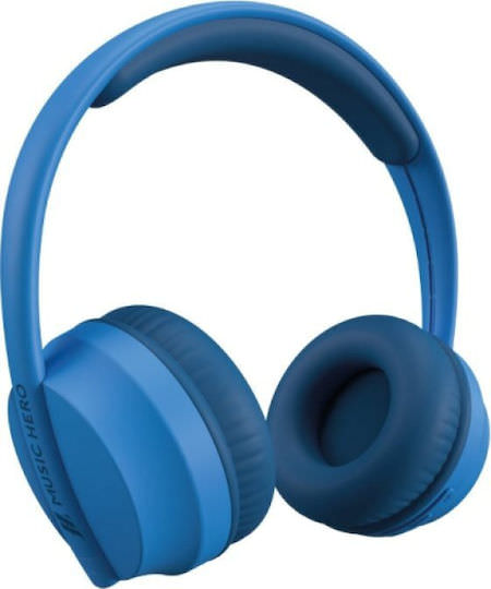 SBS Music Hero Skidup Ασύρματα Bluetooth On Ear Ακουστικά με 20 ώρες Λειτουργίας Μπλε - Image 1