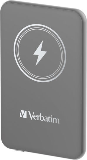 Verbatim Charge 'n' Go MagSafe Power Bank 5000mAh με Θύρα USB-C Power Delivery Γκρι - Image 1