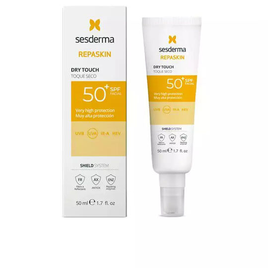 Sesderma Repaskin Dry Touch Αδιάβροχη Αντηλιακή Κρέμα Προσώπου SPF50+ 50ml - Image 1