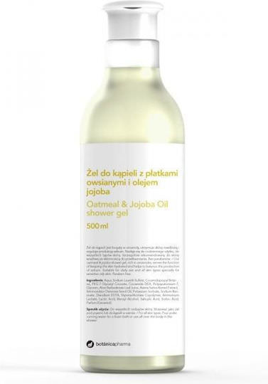 Botanicapharma Oatmeal & Jajoba Oil Shower Gel Bath Gel Oatmeal Jojoba Oil 500ml - Image 1