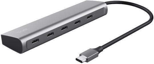 Trust USB 3.2 Hub 16 Θυρών με σύνδεση USB-C Ασημί - Image 1