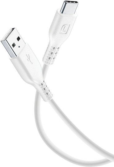 Cellular Line USB 2.0 Cable USB-C male - USB-A Λευκό 2m USBDATACUSBC2MW - Image 1