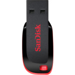 Sandisk Cruzer Blade 64GB USB 2.0 Stick Μαύρο