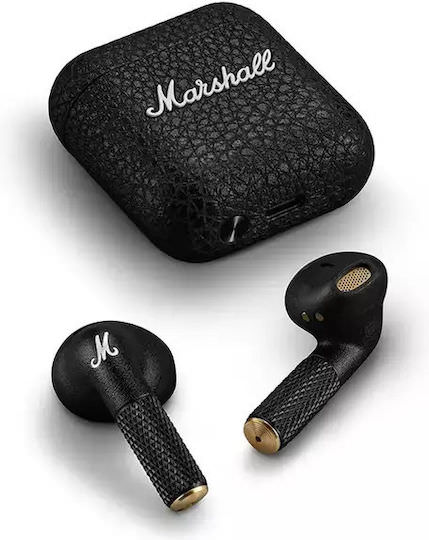 Marshall Minor IV Earbud Bluetooth Handsfree Ακουστικά με Αντοχή στον Ιδρώτα και Θήκη Φόρτισης Μαύρα - Image 1