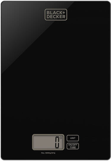 Black & Decker Ψηφιακή Ζυγαριά Κουζίνας 1gr/5kg Μαύρη - Image 1