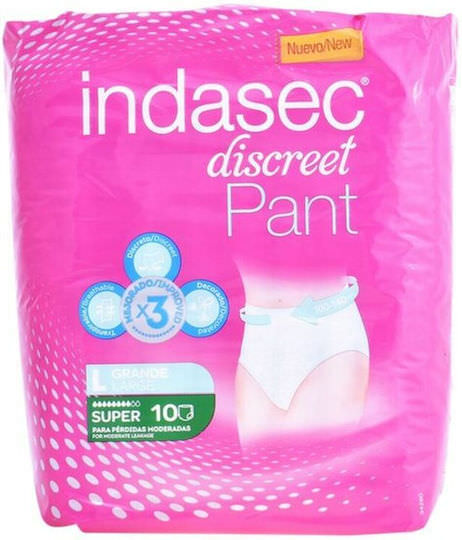 Indasec Pant Super Talla Mediana Πάνες Ακράτειας Large 10τμχ - Image 1