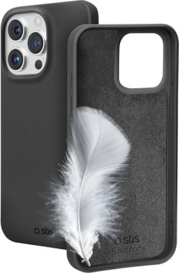 SBS Instict Cover Back Cover Σιλικόνης Μαύρο (iPhone 15 Pro) - Image 1