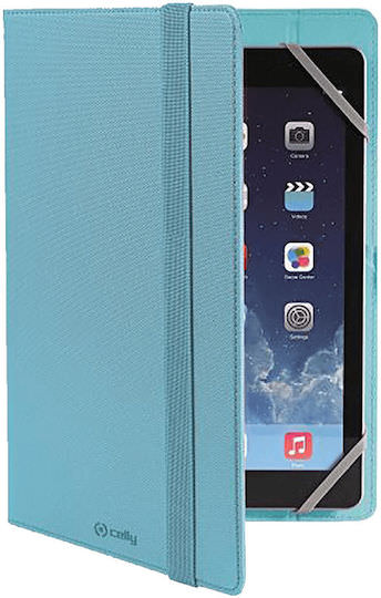 Celly Flip Flip Cover Δερματίνης Τιρκουάζ (Universal 9-10.1") - Image 1