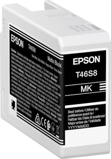 Epson T46S8 UltraChrome Pro10 Γνήσιο Μελάνι Εκτυπωτή InkJet Matte Μαύρο (C13T46S80N) - Image 1