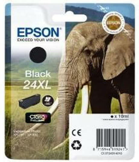 Epson 24XL Γνήσιο Μελάνι Εκτυπωτή InkJet Μαύρο (C13T24314022) - Image 1