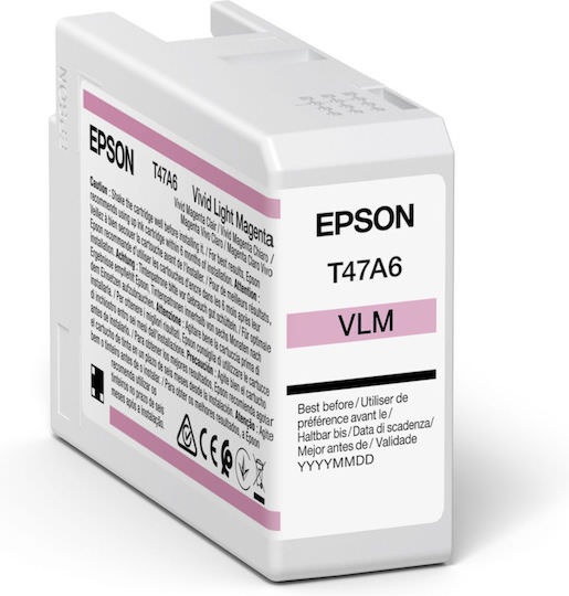 Epson T47A6 Ultrachrome PRO 10 Γνήσιο Μελάνι Εκτυπωτή InkJet Ανοιχτό Ματζέντα (C13T47A60N) - Image 1
