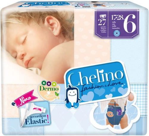 Chelino Fashion & Love Πάνες με Αυτοκόλλητο No. 6 για 17-28kg 27τμχ - Image 1