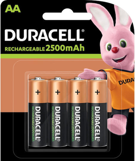 Duracell Recharge Ultra Επαναφορτιζόμενες Μπαταρίες AA Ni-MH 2500mAh 1.2V 4τμχ - Image 1