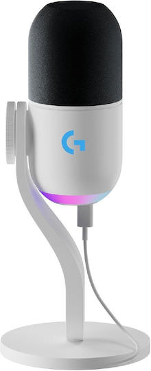 Logitech G Yeti Δυναμικό Μικρόφωνο USB Επιτραπέζιο σε Λευκό Χρώμα - Image 1