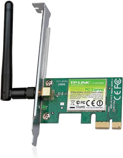TP-LINK TL-WN781ND v3.20 Ασύρματη Κάρτα Δικτύου Wi‑Fi 4 (150Mbps) PCI-e - Image 1